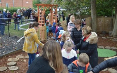 Outdoor preschool classroom will promote environmental learning, imaginative play