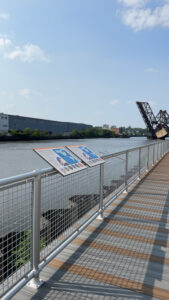 A boardwalk alongside the waterfront